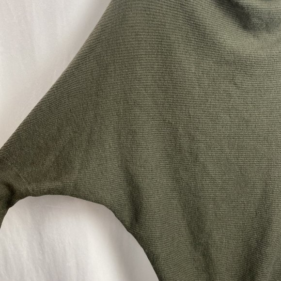 ALL SAINTS Ridley Dress Wool Cashmere Turtleneck - Dark Olive Green - Size Small - Picture 6 of 13